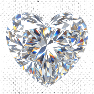 Realistic Floating Diamond