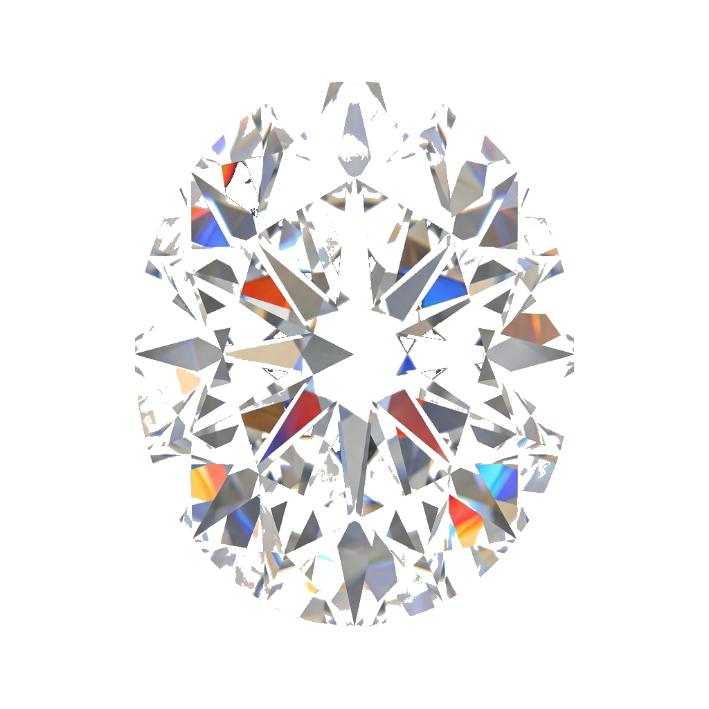Oval cut diamond